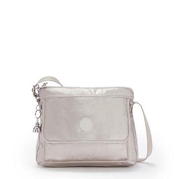 Kipling Aisling Metallic Crossbodytassen Zilver | NL 2168FD